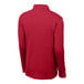 A red Sport-Tek long sleeve polo shirt.