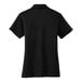 A Port Authority women's black silk touch polo shirt.