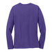 A medium purple Port & Company long sleeve shirt for women.