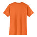 An orange District t-shirt on a white background.