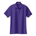 A purple Port Authority short sleeve polo shirt.
