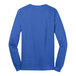 A medium royal blue Port & Company long sleeve t-shirt.