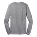 A long sleeved grey Port & Company T-shirt.