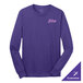 A purple Port & Company long sleeve shirt.