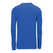 A back view of a blue Nike Dri-FIT long sleeve t-shirt.