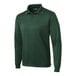 An extra large unisex Sport-Tek long sleeve polo shirt in forest green.