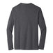 A heathered charcoal unisex long sleeved District T-shirt.