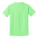 A medium Port & Company neon green short sleeve T-shirt.