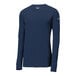 A Nike college navy long sleeve Dri-FIT t-shirt.