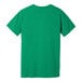 A customizable heather green Bella + Canvas short sleeve t-shirt with a white logo on the back.