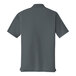 A graphite short sleeve polo shirt with a white background.