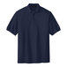 A navy Port Authority® silk touch polo shirt.