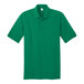 A Port & Company unisex Kelly jersey polo shirt in green.