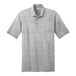 A grey Port & Company short sleeve polo shirt.