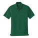 A Port Authority® unisex deep forest green short sleeve polo shirt.