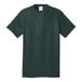 A dark green Port & Company T-shirt.