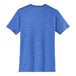 A blue District T-shirt with a white logo on the back.
