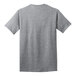 A Port & Company athletic heather grey short sleeve t-shirt.