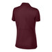 A back view of a Sport-Tek maroon women's polo shirt.