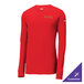 A Nike University Red long sleeve Dri-FIT T-shirt.