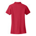 A Port Authority women's short sleeve polo shirt in red.