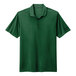 A green Nike Dri-Fit polo shirt with a collar and a Nike logo.