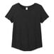 A women's black AllMade customizable scoop neck T-shirt.