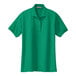 A Port Authority Kelly green short sleeve polo shirt.