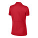 A Sport-Tek women's red short sleeve polo shirt.