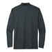 The back of a men's short sleeve anthracite Nike polo shirt.