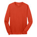 A Port & Company orange long sleeve t-shirt.