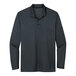 A dark gray Nike Dri-Fit short sleeve polo shirt.