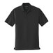 A Port Authority black short sleeve polo shirt.