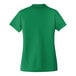 A Port Authority women's green polo shirt with a collar and short sleeves.