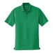 A Port Authority bright kelly green short sleeve polo shirt.