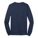 A navy Port & Company long sleeve shirt.