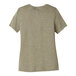 The back of a heather stone Bella + Canvas women's short sleeve t-shirt.
