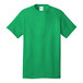 A Port & Company clover green short sleeve t-shirt.