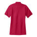 A red Port Authority women's polo shirt.