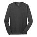 A Port & Company unisex long sleeve t-shirt in dark heather gray.