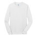 A white Port & Company long sleeve t-shirt.