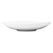 A Libbey white deep coupe plate with a white background.