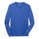 A Port & Company royal blue long sleeve t-shirt.