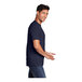 A man in a Port & Company True Navy short sleeve T-shirt smiling.