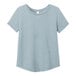 A women's medium light blue AllMade short sleeve t-shirt with a scoop neck.
