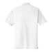 A white Port Authority K110 Dry Zone short sleeve polo shirt.