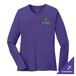 A purple long sleeved Port & Company T-shirt.