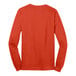 A Port & Company orange long sleeve T-shirt.