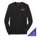 A Port & Company long-sleeved black cotton shirt with the word "tech" on it.