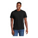 A man wearing a black District T-Shirt.